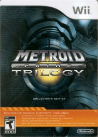 Metroid Prime Trilogy Wii US box art